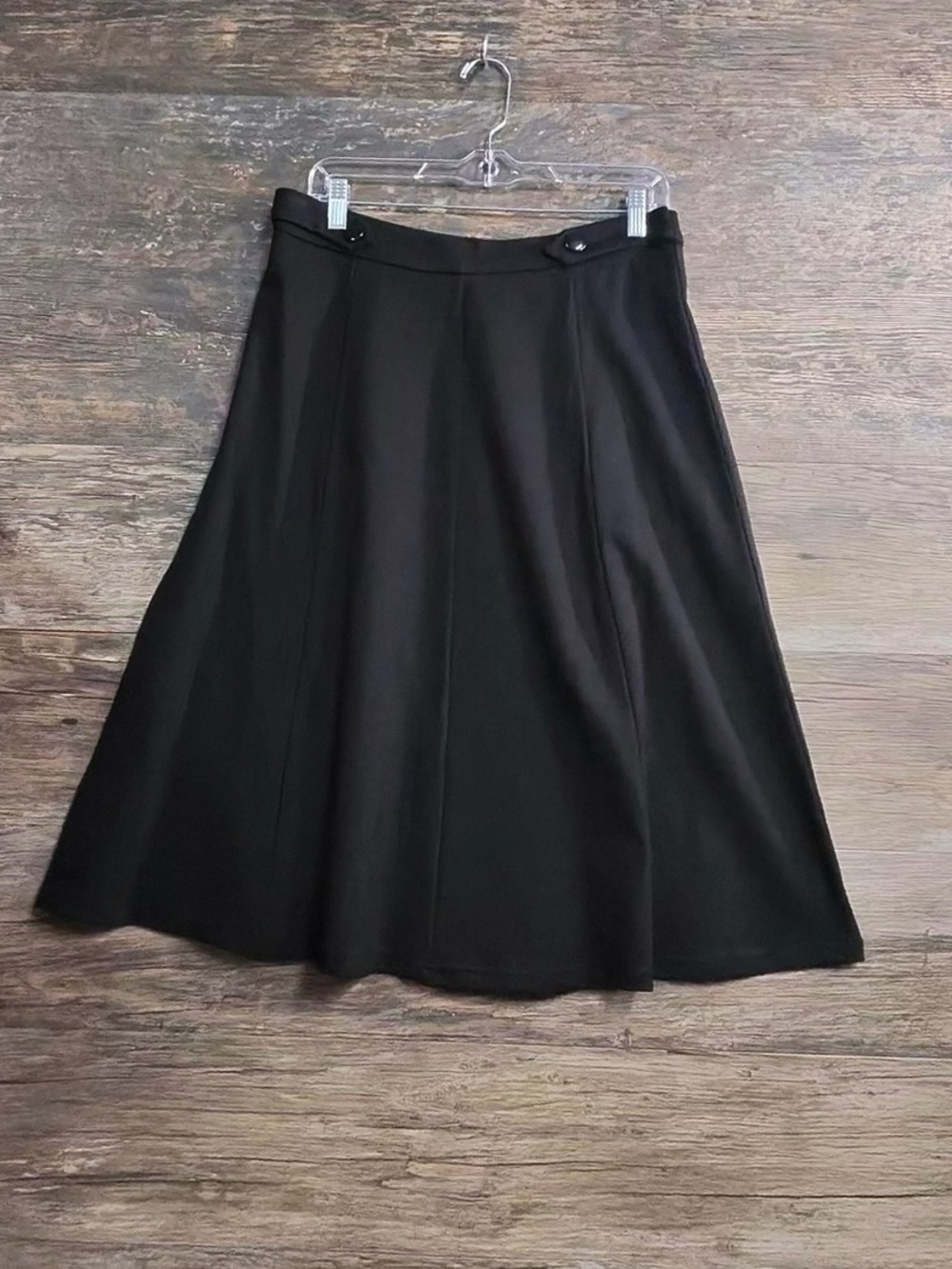 Christopher & Banks Black A-Line Skirt